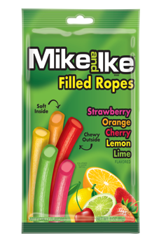 Mike & Ike Filled Licorice Ropes 85 g (12 Pack) Exotic Candy Wholesale Montreal Quebec Canada