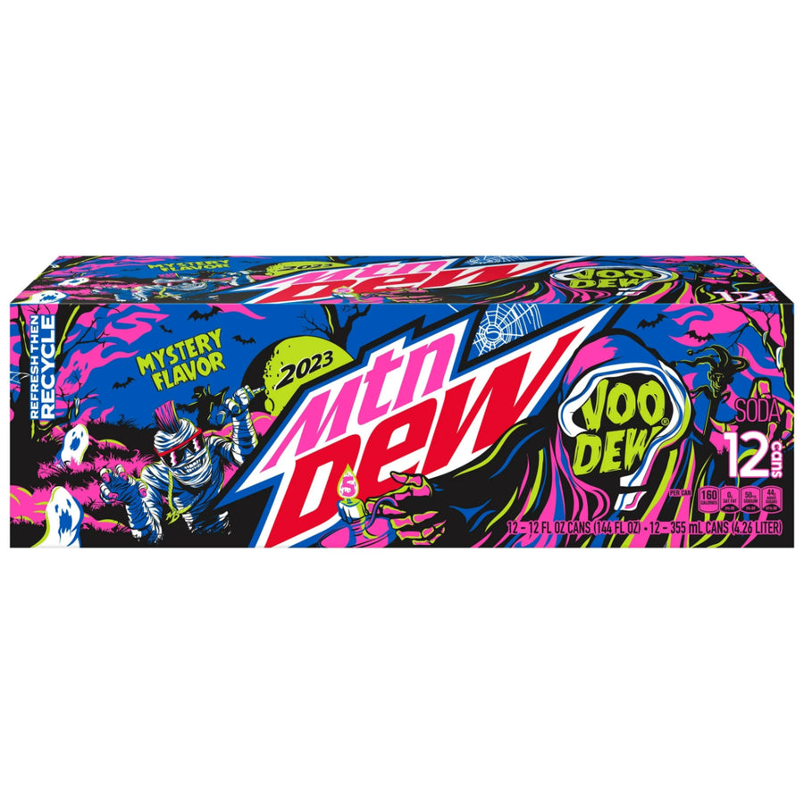 Mountain Dew VOO-DEW 2023 Can 355 mL (12 Pack) Exotic Soda Wholesale Montreal Quebec Canada