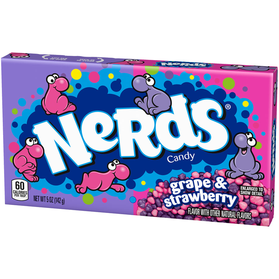 Nerds Grape & Strawberry Candy Theater Box 141 g (12 Pack) Exotic Candy Wholesale Montreal Quebec Canada