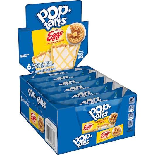 Pop-Tarts Eggo Waffle Frosted Maple Flavour 576 g (6 Pack) Exotic Snacks WHolesale Montreal Quebec Canada