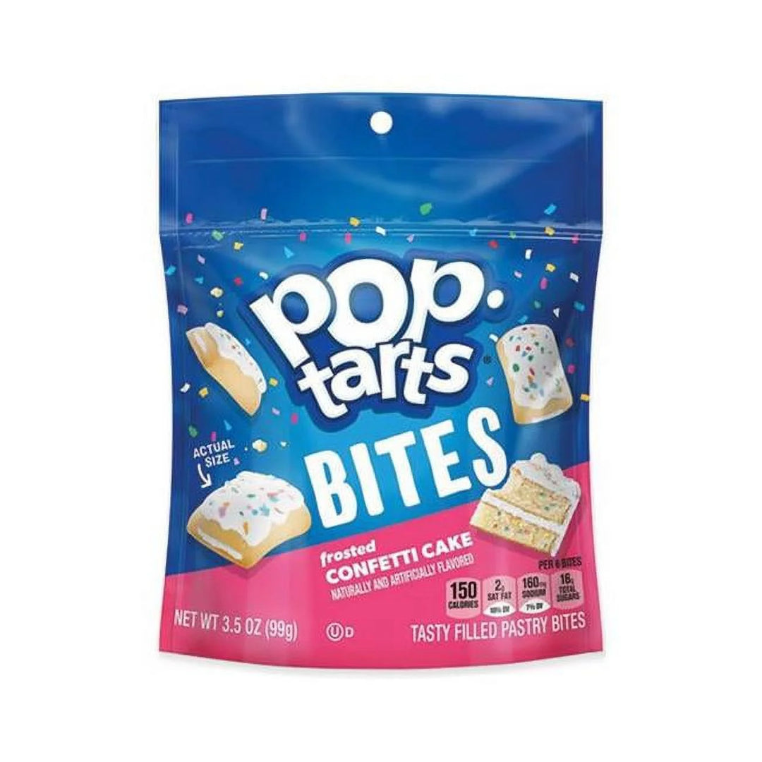 Pop-Tarts Frosted Confetti Cake Bites 99 g (6 Pack) Exotic Snacks Wholesale Montreal Quebec Canada