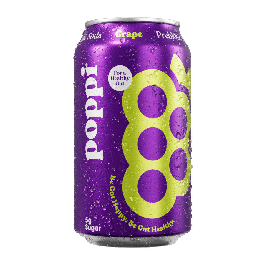 Poppi Grape 355 mL (12 Pack) Non-Alcoholic Exotic Drinks Wholesale Montreal Quebec Canada