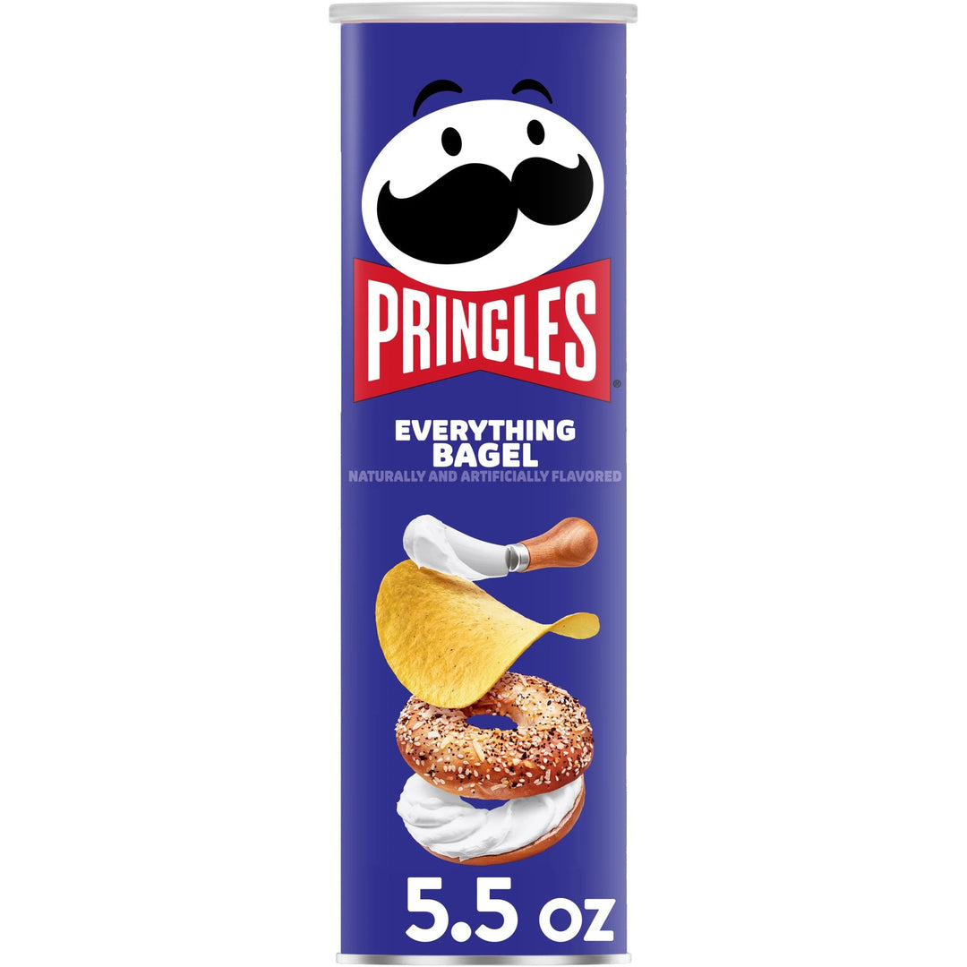 Pringles Everything Bagel Flavoured Chips 156 g (14 Pack) Exotic Chips Wholesale Montreal Quebec Canada