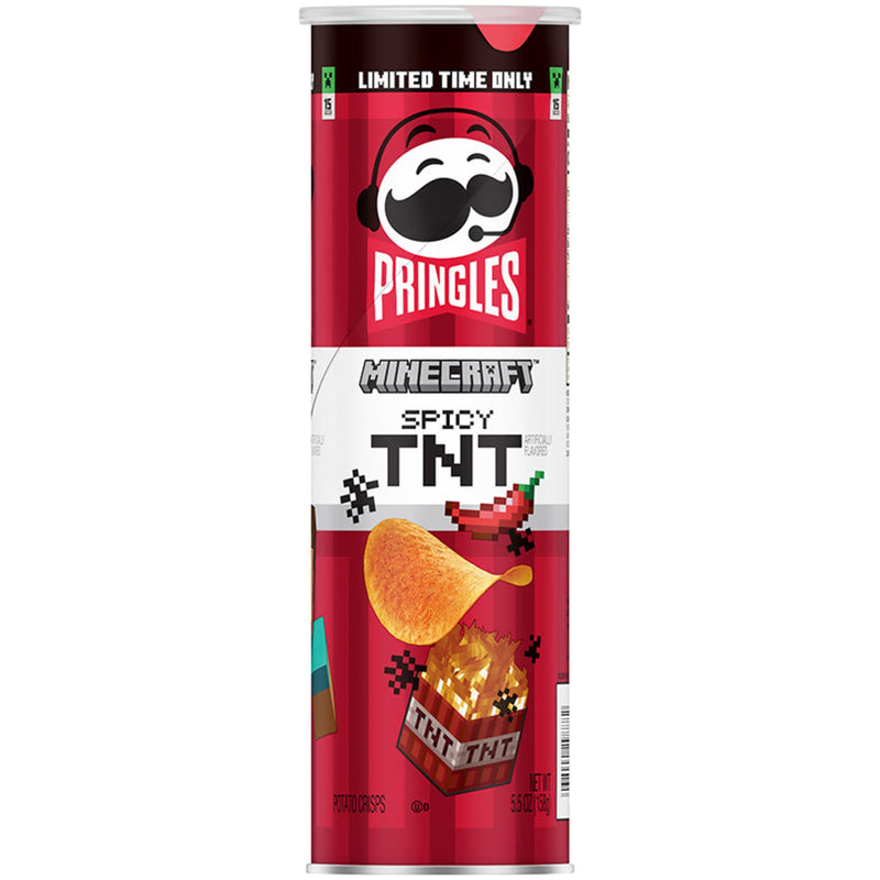 Pringles Minecraft Spicy TNT Crisps 158 g (14 Pack) Exotic Snacks Wholesale Montreal Quebec Canada