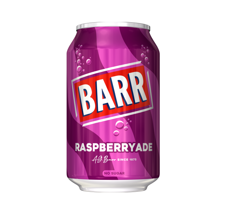 Barr Raspberryade 330 mL (24 Pack) Exotic Drinks Wholesale Montreal Quebec Canada