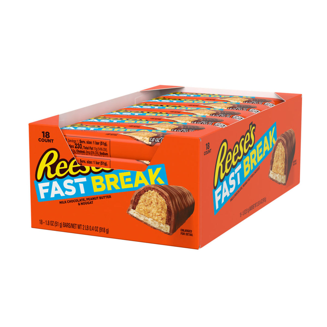 Reese's Fast Break Bar 51 g (18 Pack) Exotic Snacks Wholesale Montreal Quebec Canada