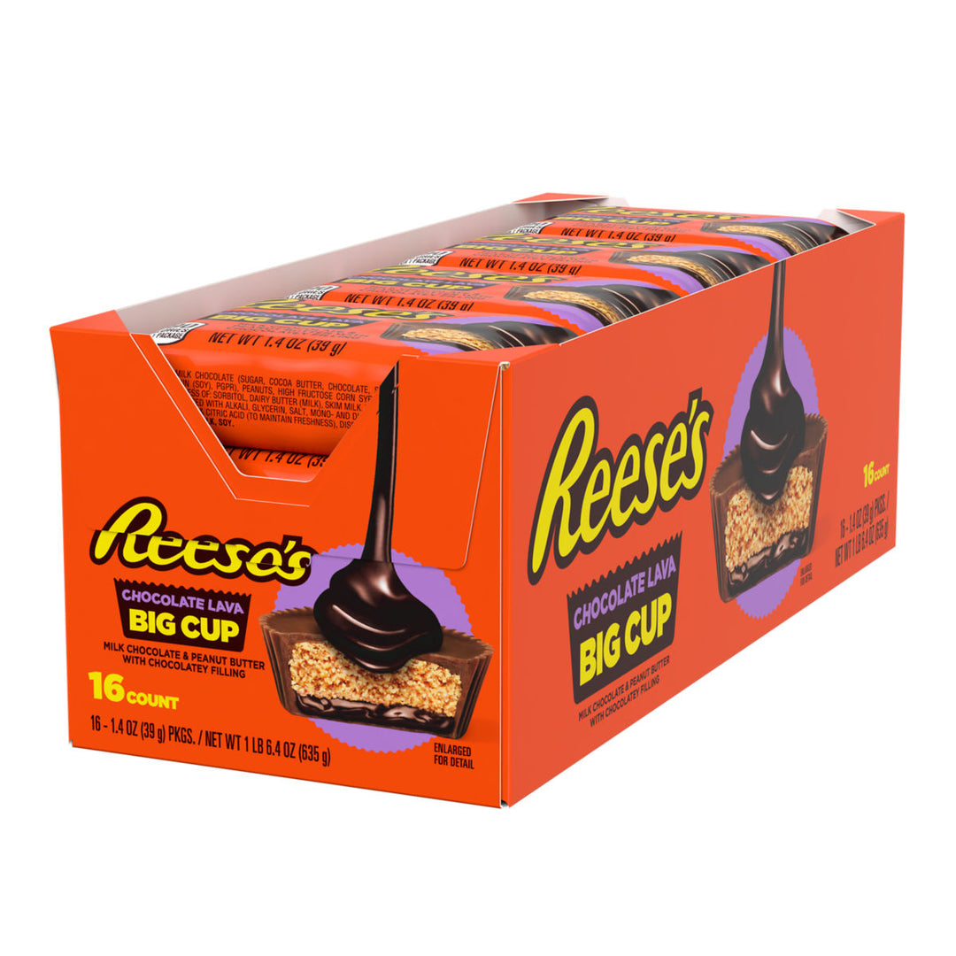 Reese's Big Cups with Chocolate Lava 40 g (16 Pack) Exotic Candy Wholesale Montreal Quebec Canada