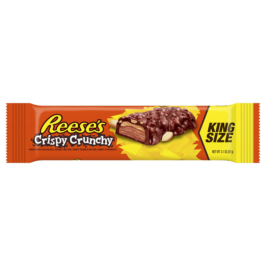 Reese's Crispy Crunchy King Size Bar 87 g (18 Pack) Exotic Candy Wholesale Montreal Quebec Canada