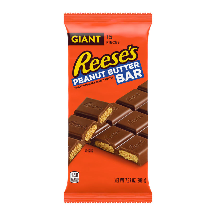 Reese's Milk Chocolate & Peanut Butter Giant Bar 208 g (12 Pack) Exotic Snacks Wholesale Montreal Quebec Canada