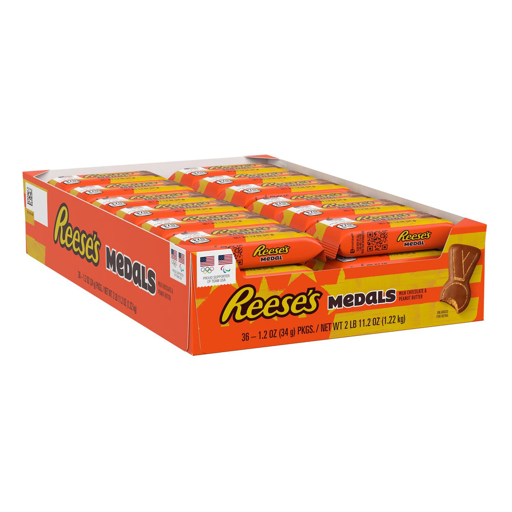 Reese's Milk Chocolate & Peanut Butter Medal 34 g (36 Pack) Exotic Chocolate Wholesale Montreal Quebec Canada
