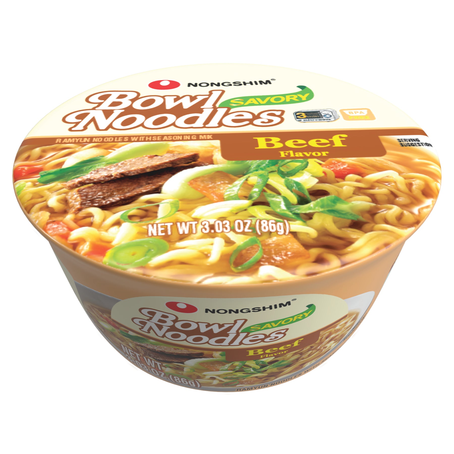 Nongshim Savory Beef Ramen Bowl 86 g (12 Pack) – Exotics Wholesale