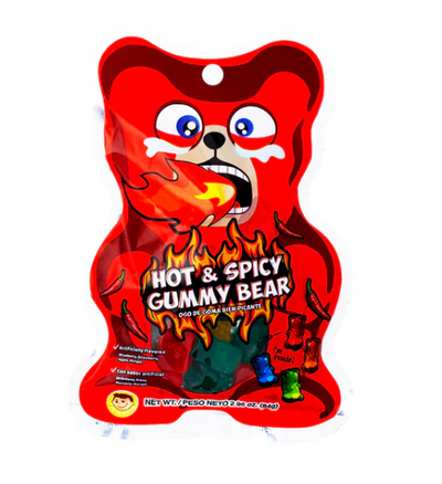 Pocas Hot & Spicy Gummy Bear 84 g (48 Pack) Exotic Candy Wholesale Montreal Quebec Canada