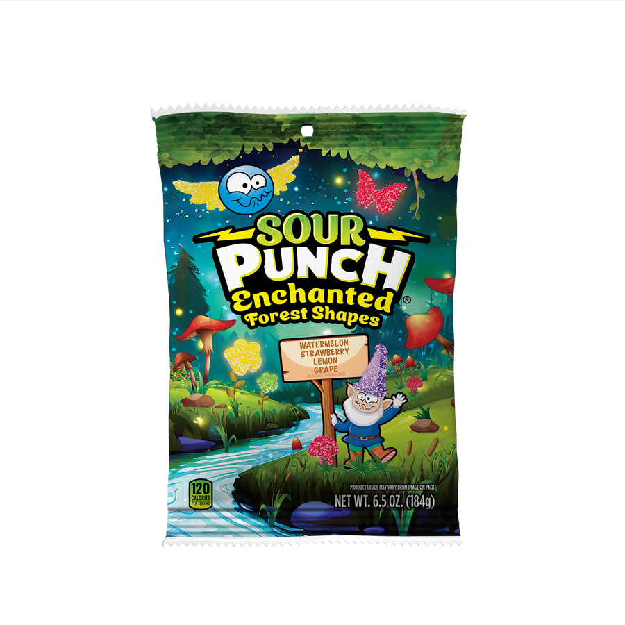 Sour Punch Bites Enchanted Forest Shapes 184 g (9 Pack) Exotic Candy Wholesale Montreal Quebec Canada