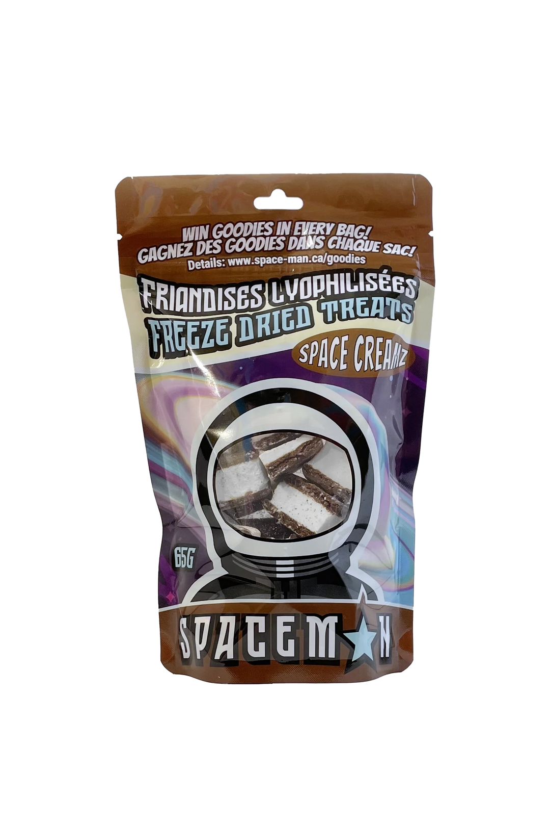 Spaceman Space Creamz 65 g (10 Pack) Exotic Freeze-Dried Candy Wholesale Montreal Quebec Canada