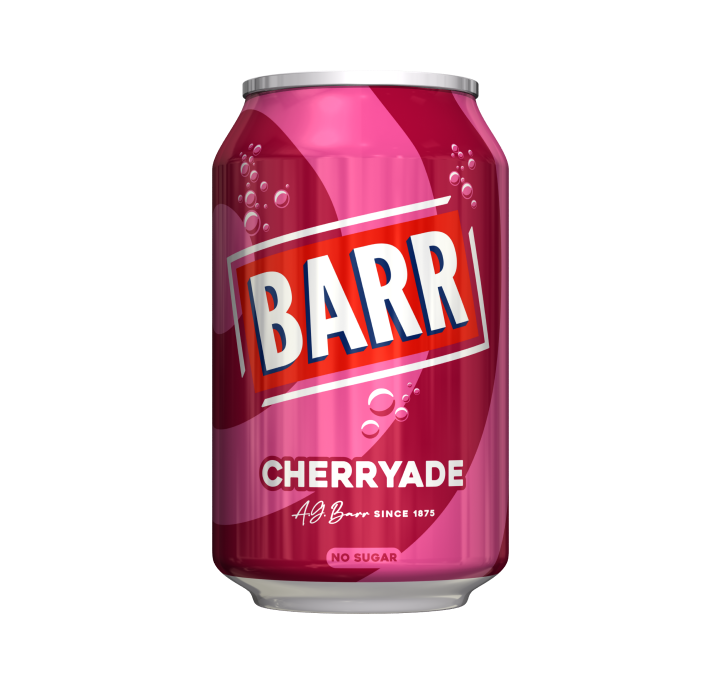 Barr Cherryade 330 mL (24 Pack) Exotic Drinks Wholesale Montreal Quebec Canada