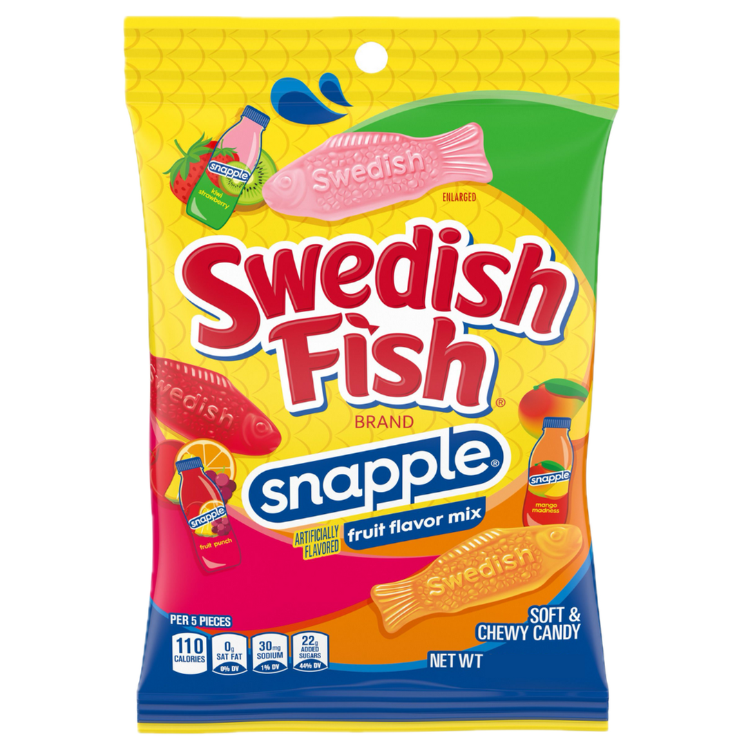 Swedish Fish Snapple 102 g (12 Pack) Exotic Candy Wholesale Montreal Quebec Canada