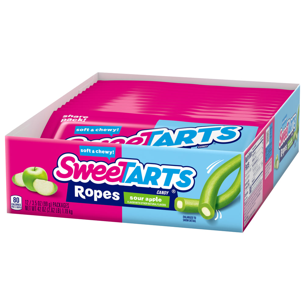 SweeTarts Ropes Sour Apple 99 g (12 Pack) Exotic Candy Wholesale Montreal Quebec Canada