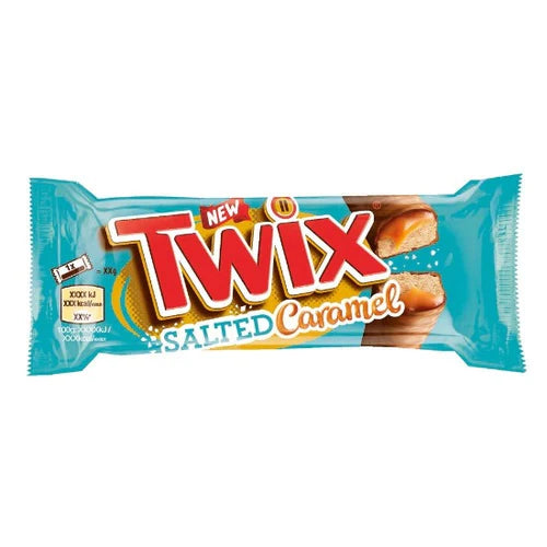 TWIX Salted Caramel Cookie Bars 40 g (20 Pack) Exotic Chocolate Wholesale Montreal Quebec Canada