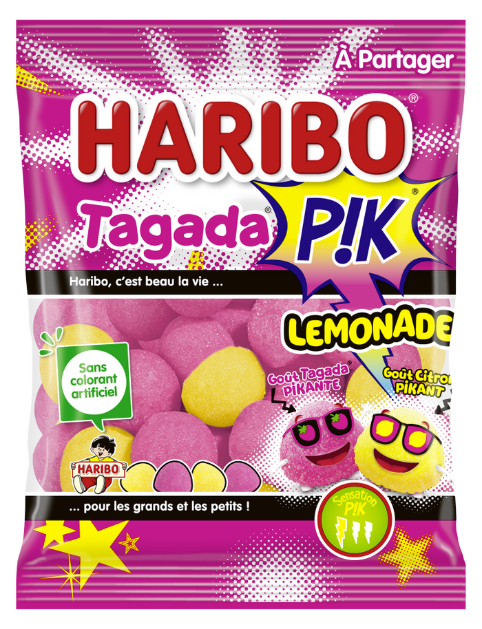 Haribo Tagada P!K Lemonade 120 g (30 Pack) Exotic Candy Wholesale Montreal Quebec Canada