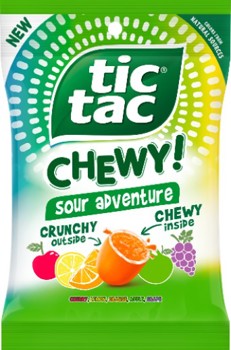 Tic Tac Chewy Sour Adventure 79 g (12 Pack) Exotic Candy Wholesale Montreal Quebec Canada