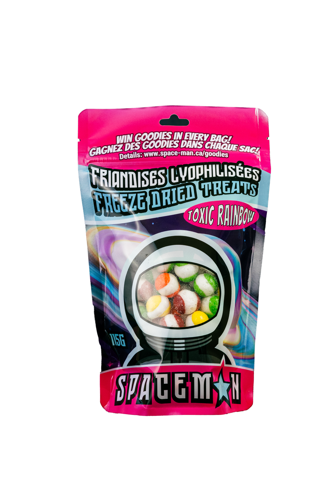 Spaceman Toxic Rainbow 115 g (10 Pack) Exotic Freeze Dried Candy Wholesale Montreal Quebec Canada