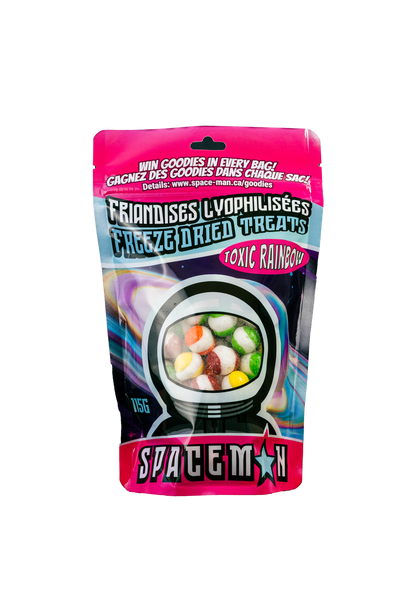 Spaceman Toxic Rainbow 115 g (10 Pack) Exotic Freeze Dried Candy Wholesale Montreal Quebec Canada
