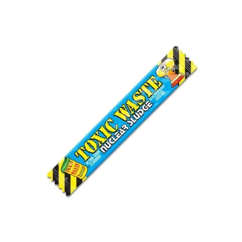 Toxic Waste Blue Raspberry Nuclear Sludge Chew Bar 20 g (50 Pack) Exotic Candy Wholesale Montreal Quebec Canada