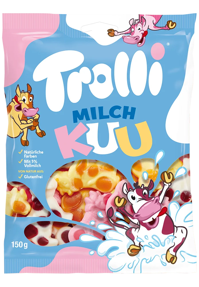 Trolli Milk Cows (Milchkuu) 150 g (18 Pack) Exotic Candy Wholesale Montreal Quebec Canada