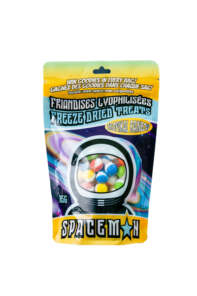 Spaceman Tropikal Rainbow 115 g (10 Pack) Exotic Freeze Dried Candy Montreal Quebec Canada
