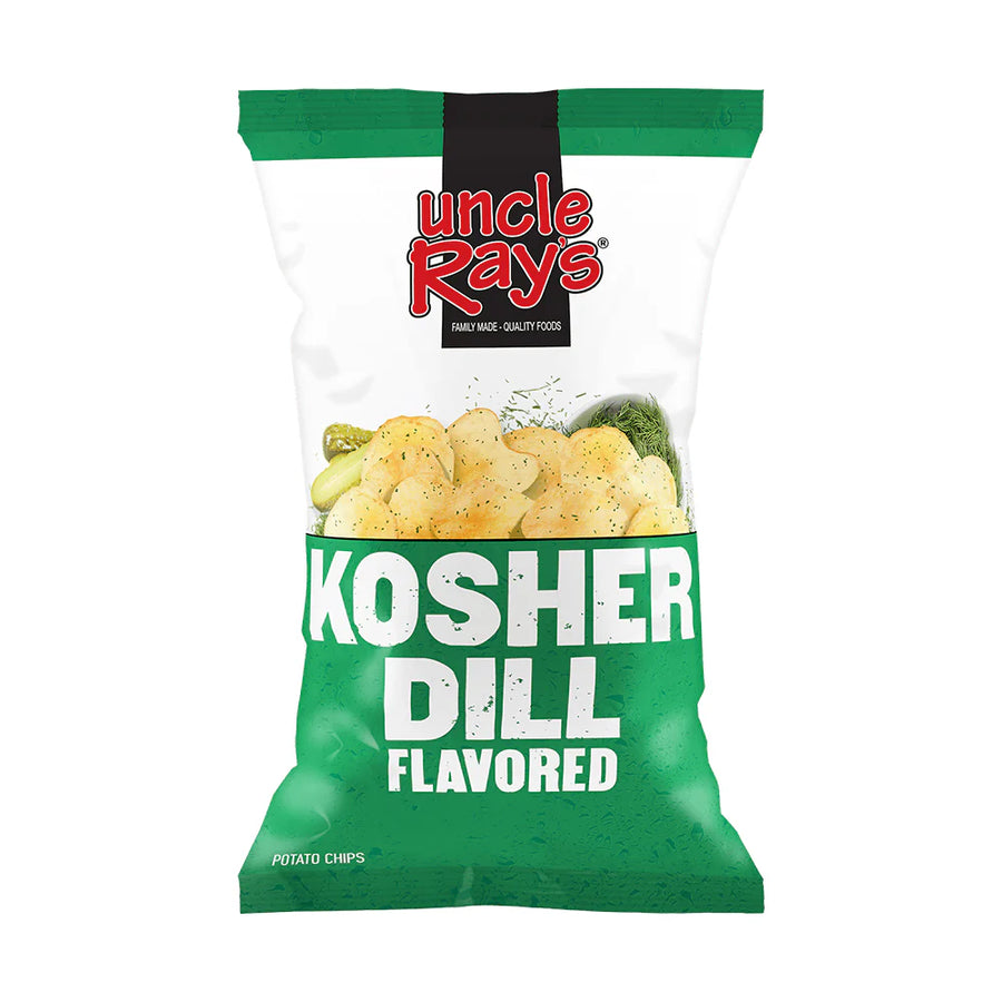 Uncle Ray's Kosher Dill Chips 85 g (12 Pack) Exotic Snacks Wholesale Montreal Quebec Canada