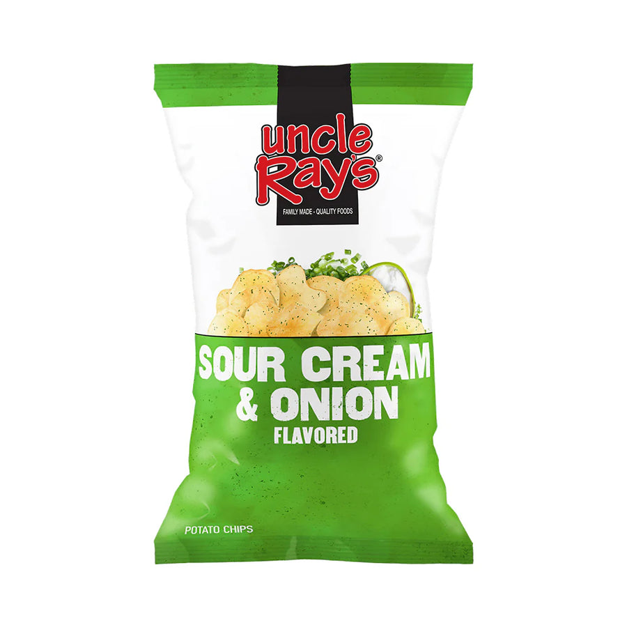Uncle Ray's Sour Cream & Onion Chips 85 g (12 Pack) Exotic Snacks Wholesale Montreal Quebec Canada