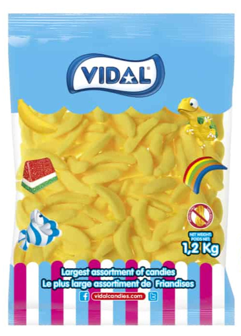 Vidal Bulk Bananas 2 kg Exotic BULK Candy Wholesale Montreal Quebec Canada