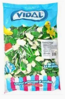 Vidal Bulk Green Frogs 2 kg Exotic BULK Candy Warehouse Montreal Quebec Canada