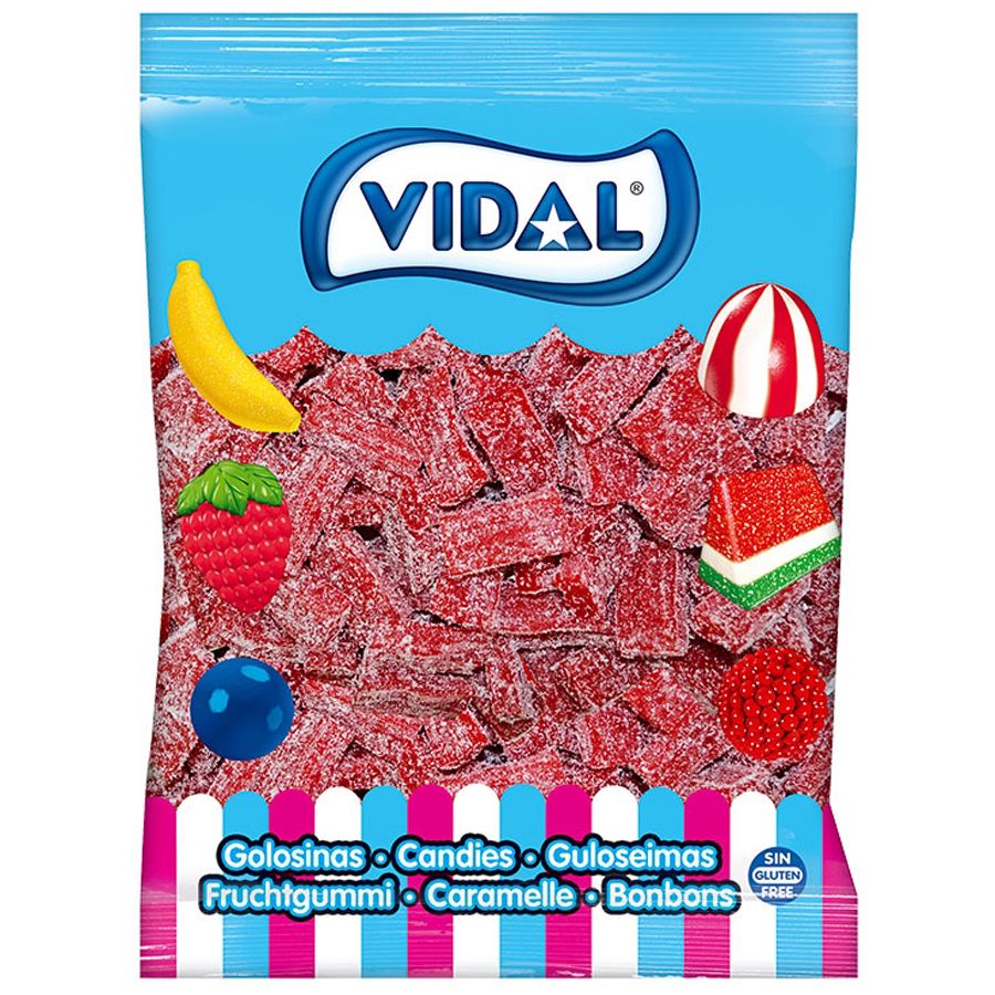 Vidal Bulk Strawberry Licorice Bricks 2 kg Exotic BULK Candy Wholesale Montreal Quebec Canada