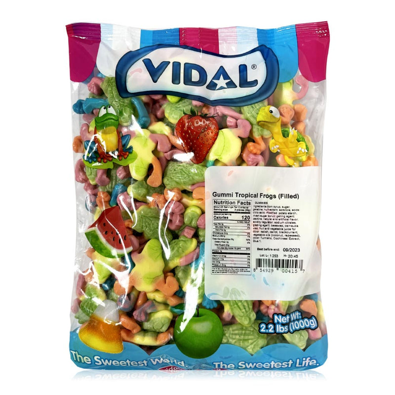 Vidal Bulk Tropical Frog Gummies 1 kg Exotic Bulk Candy Wholesale Montreal Quebec Canada