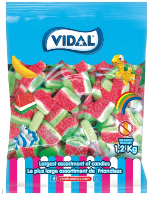 Vidal Bulk Watermelon Slices 2 kg Exotic BULK Candy Warehouse Montreal Quebec Canada