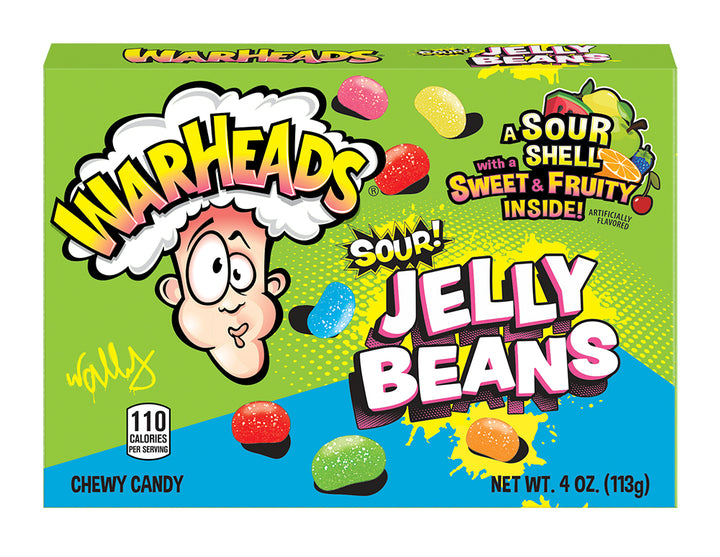 Warheads Sour Jelly Beans 113 g (12 Pack) Exotic Candy Wholesale Montreal Quebec Canada