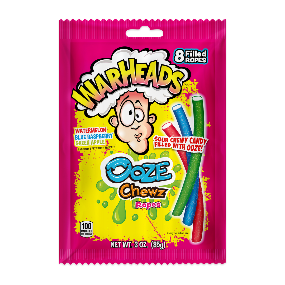 Warheads Ooze Chewz Ropes 85 g (12 Pack) Exotic Candy Wholesale Montreal Quebec Canada