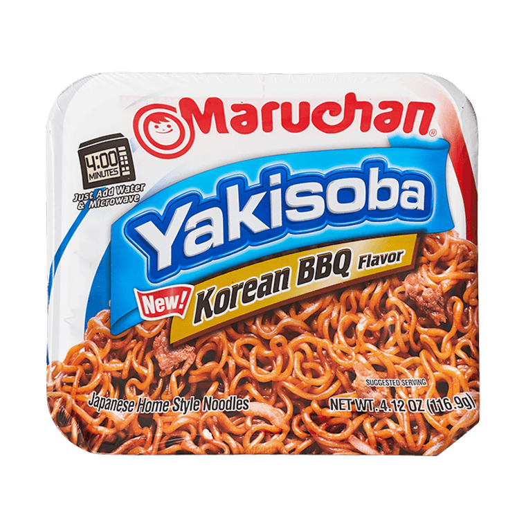 Maruchan Yakisoba Korean BBQ 116.9 g (8 Pack) Exotic Snacks Wholesale Montreal Quebec Canada