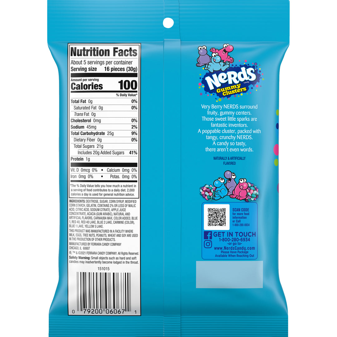 Nerds Gummy Clusters Very Berry 141 g (12 Pack) Exotic Candy Wholesale Montreal Quebec Canada