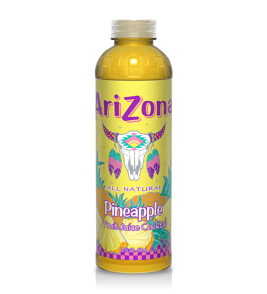 Arizona Pineapple 591 mL (24 Pack) Exotic Drinks Wholesale Montreal Quebec Canada