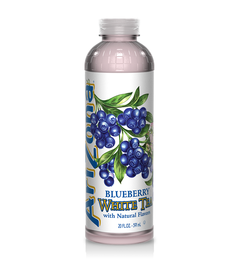 Arizona Blueberry White Tea 591 mL (24 Pack) Exotic Drinks Wholesale Montreal Quebec Canada