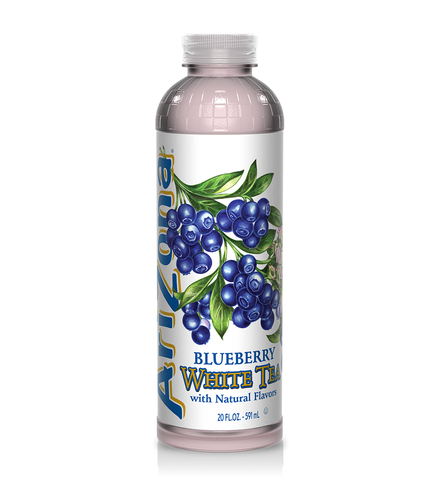 Arizona Blueberry White Tea 591 mL (24 Pack) Exotic Drinks Wholesale Montreal Quebec Canada