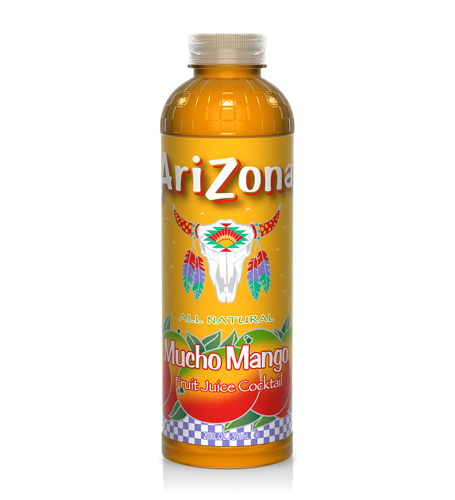 Arizona Mucho Mango 591 mL (24 Pack) Exotic Drinks Wholesale Montreal Quebec Canada