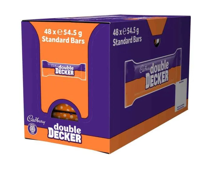 Cadbury Double Decker Bar 54.5 g (48 Pack) Exotic Chocolate Wholesale Montreal Quebec Canada