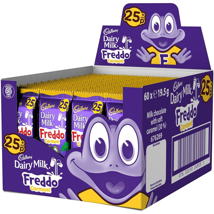 Cadbury Freddo Caramel Bar 19.5 g (60 Pack) Exotic Chocolate Wholesale Montreal Quebec Canada