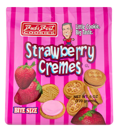 Bud's Best Strawberry Creme Cookies 170 g (12 Pack)