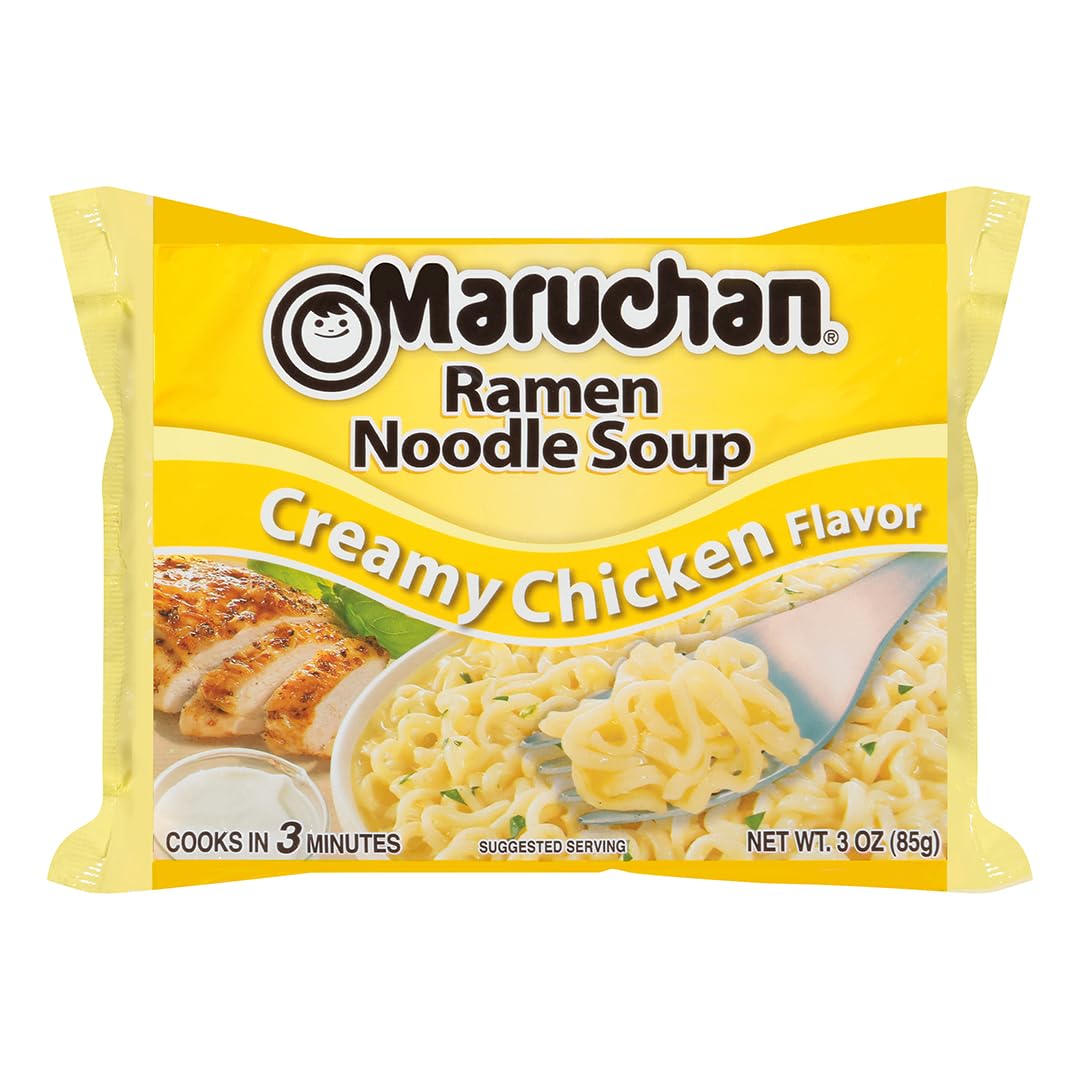 Maruchan Ramen Noodle Soup Pack Creamy Chicken Flavour 85 g (24 Pack) Exotic Snacks Wholesale Montreal Quebec Canada