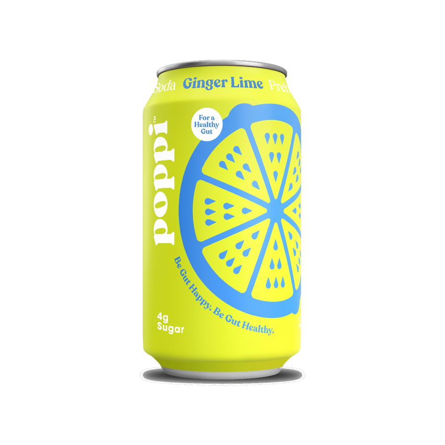 Poppi Ginger Lime 355 mL (12 Pack) Non-Alcoholic Exotic Drinks Wholesale Montreal Quebec Canada