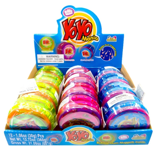 Kidsmania Yo Yo Mania Gum 30g (12 Pack) Exotic Candy Wholesale Montreal Quebec Canada